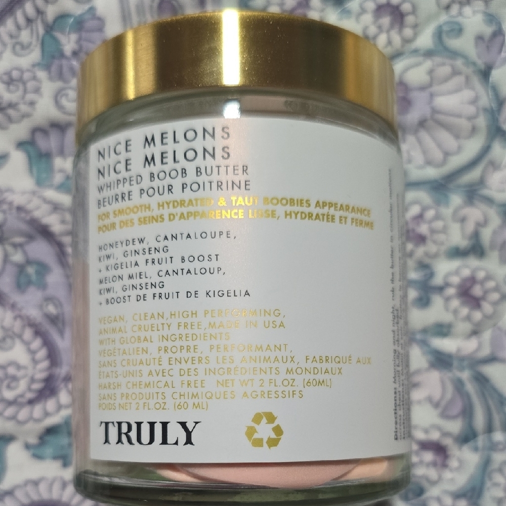 TRULY Nice Melons Whipped Boob Butter with Gold Lid